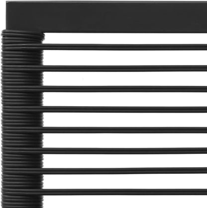 vidaXL 4-Piece Lounge Set Poly Rattan Black and Grey Garden Sets, Rattan Garden Set, Lounge Furniture Set, Rattan Lounge Set, Garden Furniture Set, Sofa Set - QUORE
