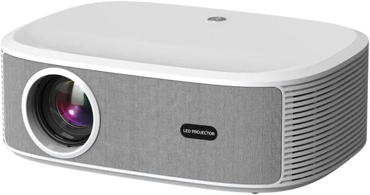 Maxxo Projector LED800, 700 ANSI lumen, Native Full HD 1080P, ondersteuning 4K, 5000:1, autofocus, 5G WiFi, Bluetooth, Dolby Audio, gecertificeerde Netflix, YouTube, Prime Video, Linux (wit)