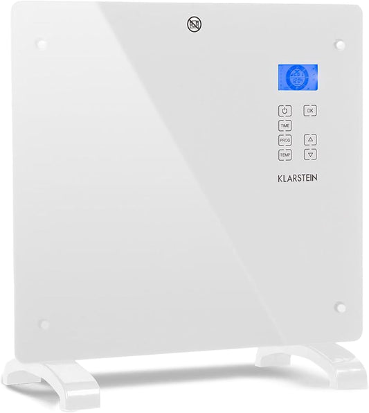 Elektrische verwarming – Convectorverwarming – Convector – Elektrische radiator – Mobiele verwarming – 1000 W – Instelbare thermostaat met weektimer