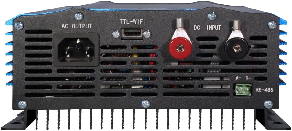 【Upgrade】 PMSUN Netgekoppelde omvormer, stroombegrenzer, lcd DC55-90 V, zonne-ingang AC 230 V, zuivere sinusuitgang, wifi optioneel