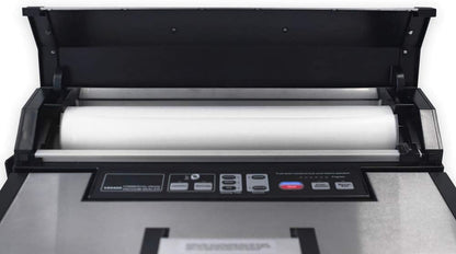 Maxxo VM Master Professionele vacuümmachine, 25 l/min, 350 W, automatisch, geschikt voor levensmiddelen, dubbel lassen van roestvrij staal, rolbreedte tot 40 cm
