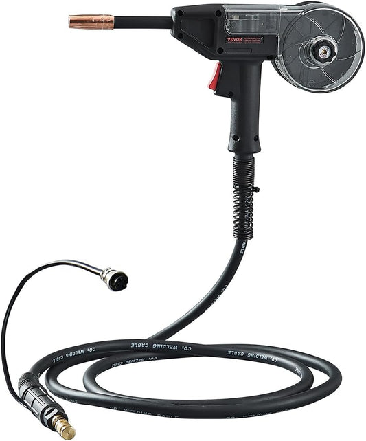 VEVOR 200 Amp MIG welding burner gun compatible with W Weldpro welding machines MlG200GDsv200 and MIG155GD for flux welding wires/solid aluminium welding wires 0.75 mm and 0.9 mm