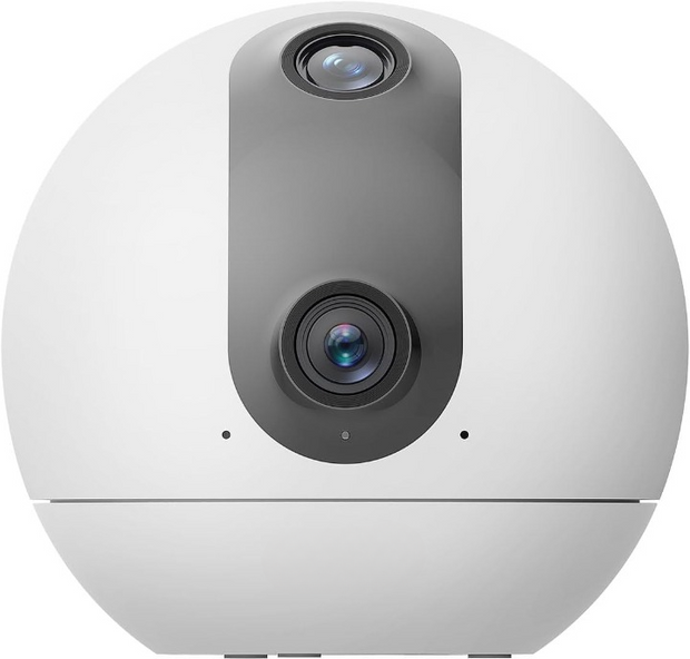 Beveiligingscamera - WiFi-bewakingscamera - Camerabewaking - met 360° - Dubbele Lens - 3MP+3MP - Automatische Tracking - Persoons - Dierdetectie - Tweewegaudio - 10m Nachtzicht Patrouille - Privacymodus - WiFi 6 - voor Binnen - Wit