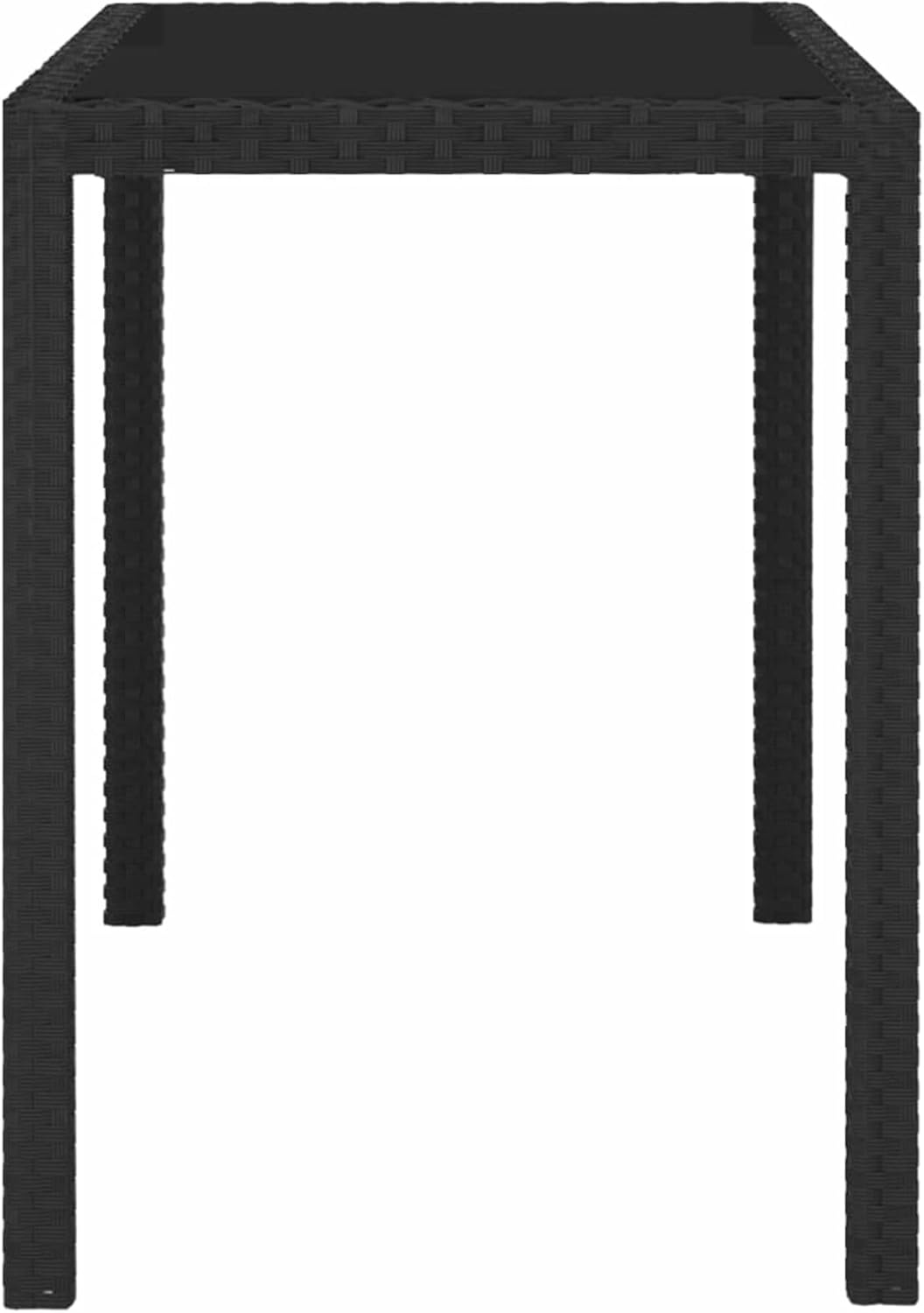 5-Piece Garden Dining Set with Cushions Garden Furniture Set Garden Table with Chairs Set Dining Lounge Garden Furniture Set Poly Rattan Black - QUORE