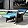 Lounge Stoel – Tuinstoel – Relaxstoel – Verstelbare Stoel – Ligstoel – Aluminium Frame – Verstelbare Rugleuning Tot 150 Graden – Blauw Afneembaar Kussen