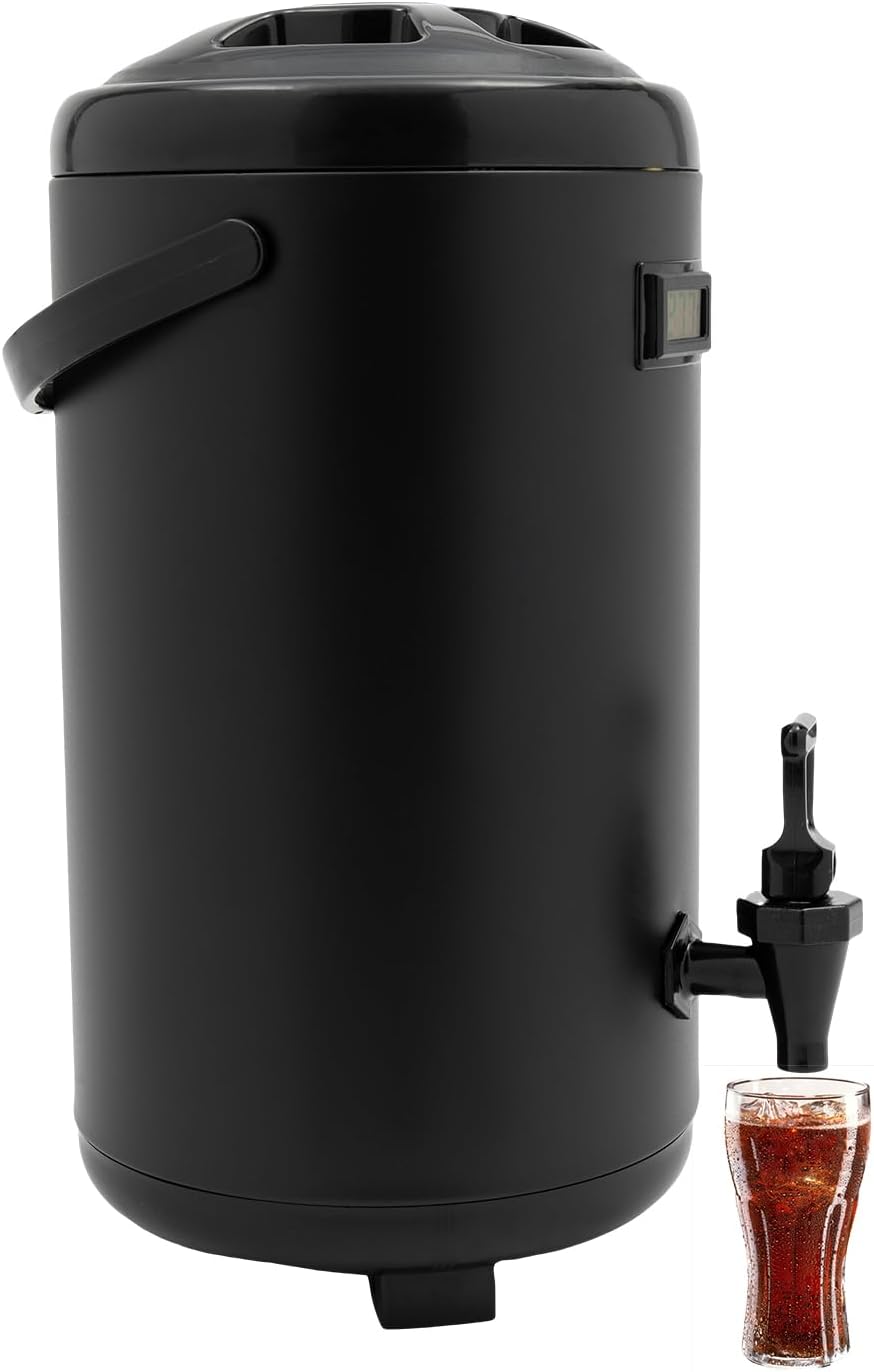 Dispenser - Beverage dispenser - Coffee dispenser - 12L - for hot and cold drinks - 201 stainless steel interior - Black