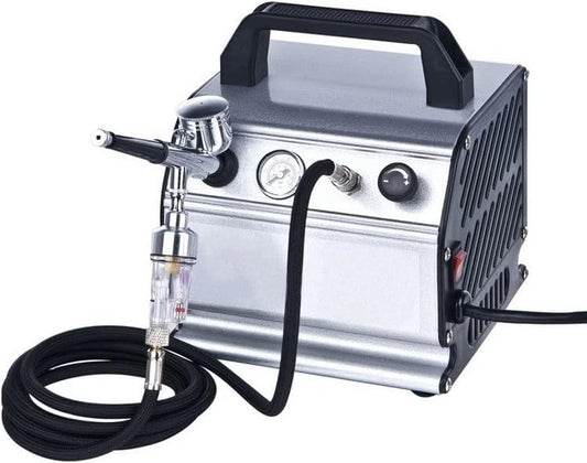 Airbrush Zuiger Compressor NAILART BODYPAINTING Model Bouwset Onderhoudsvrij AK1