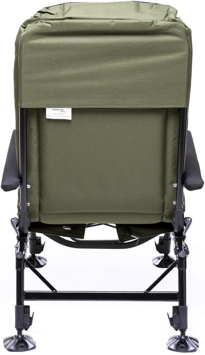 Visstoel – Vistoel – Visstoel Verstelbaar – Visstoel Met Armleuningen – Visstoel Lichtgewicht – Verstelbare Rugleuning – 3D Polyester Bekleding – Maximale Draagkracht 130 kg
