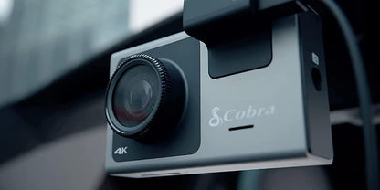 Cobra SC400D dashcam + achtercamera - 4K-resolutie, Alexa, geschikt voor 3 camera's, realtime stuurprogrammawaarschuwingen, heads-up navigatie, Emergency Mayday, Drive Smarter App, 3 "touchscreen,