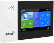 Alarmsysteem - Sirene - Smart Home Beveiligingssysteem - APP - Draadloos - SOS - 4.3 inch LCD - met Alexa - APP Bediening - PSTN - Wit