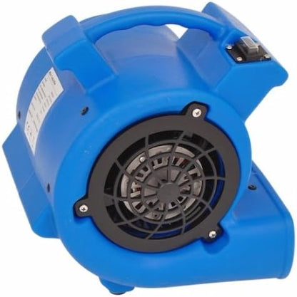 Mini turboventilator – Turboventilator – Vloerventilator – Bouwventilator – Aanjager – 420 m³/u Luchtcirculatie – 3 Luchtstanden 0°/45°/90°