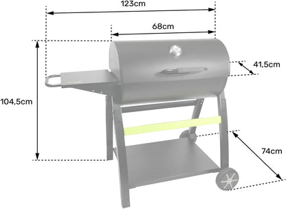 Houtskool barbecue TONINO 1