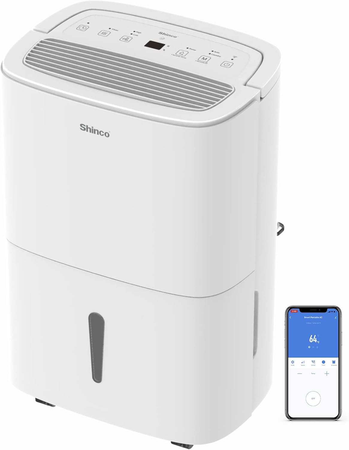 Luchtontvochtiger – Vochtvanger – Ontvochtiger – Kamerontvochtiger – Vochtverwijderaar – 30 Liter Per Dag – Wifi Met Automatische Herstart