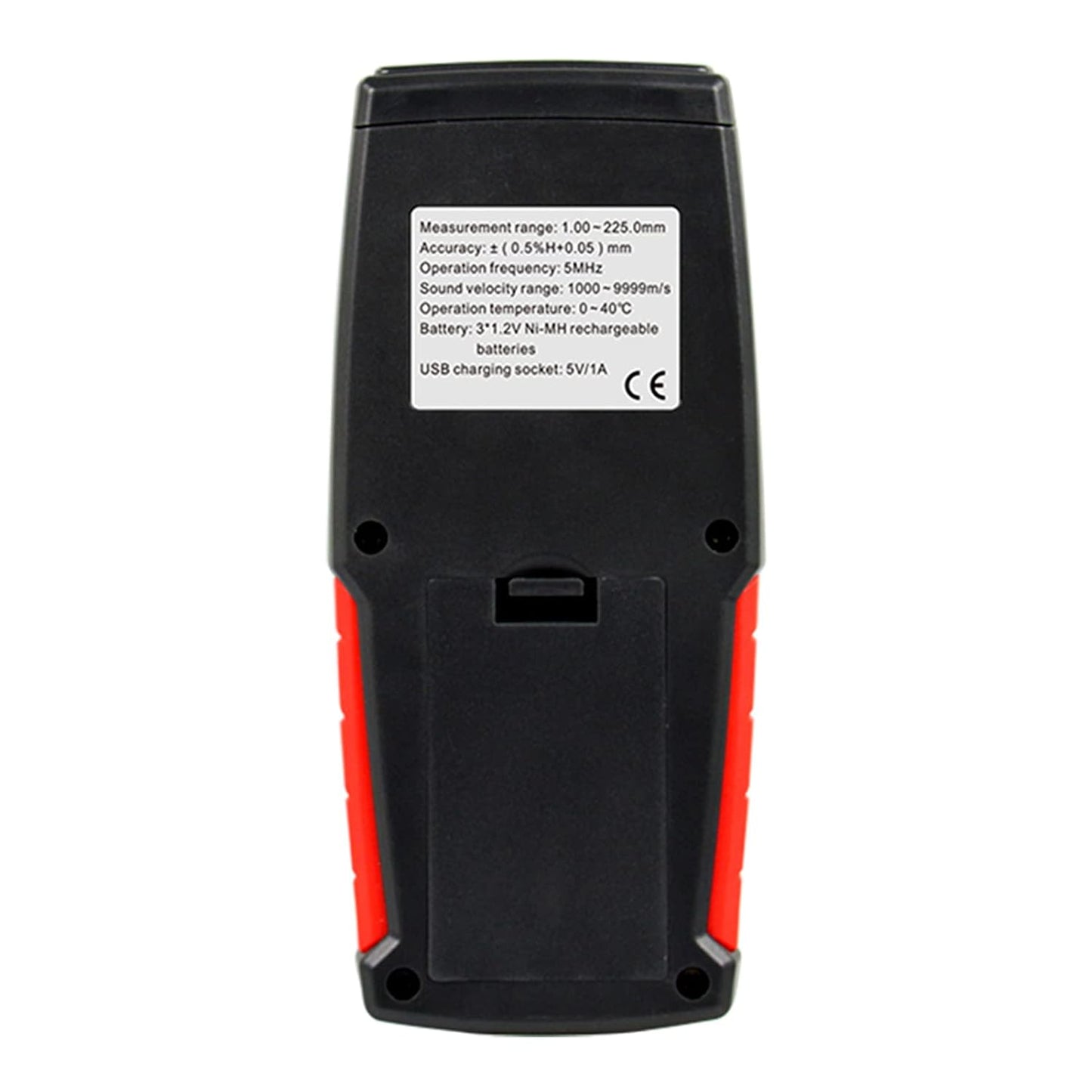 ultrasoon diktemeter, WT100A digitaal ultrasoon diktemeter handmatig ultrasoon diktemeter meetbereik 1–225 mm