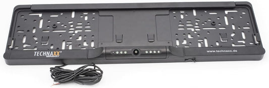 Technaxx Draadloze achteruitrijcamera voor de auto in de kentekenplaathouder TX-170-4,3" TFT-LCD-monitor, IR-led voor nachtzicht tot 2 m, instelbare camera-uitlijning 114° gezichtsveld 135°