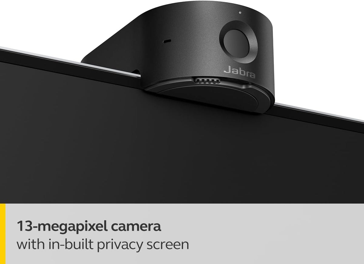 Jabra PanaCast 20 4K video conferencing camera - flexibele plug-and-play webcam, persoonlijke video-oplossing met AI-gebaseerde 4K Ultra HD, intelligente belichting en zoom