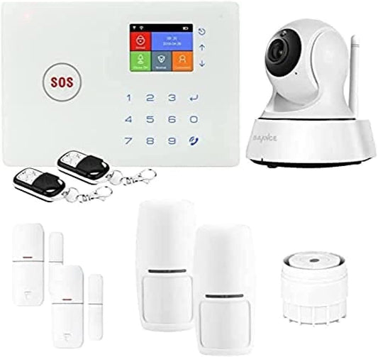 LIFEBOX - Draadloos alarmsysteem voor thuis – WLAN en GSM Amazon en wifi-camera – schaalbaar alarm, zonder abonnement en verbonden – beveilig je huis – KIT10