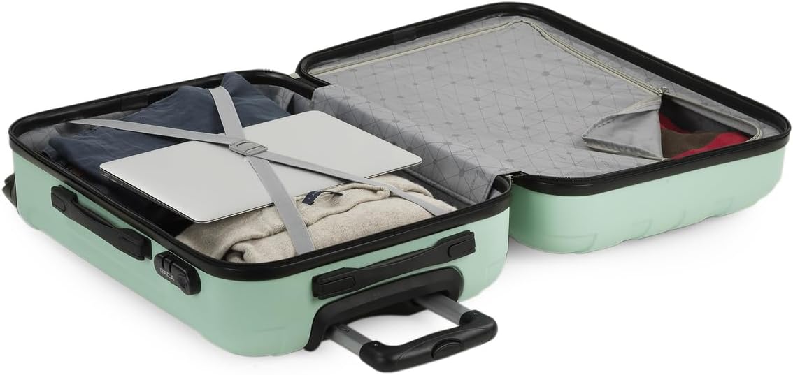 ITACA Signature 771100B reiskoffer, set met 4 wielen, set reiskoffers, robuust en licht, combinatieslot