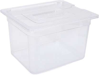 Naroote Sous Vide -Container, Emmers van Voedselkwaliteit met Deksels 12l Plastic Slow Cooking Voedselopslagcontainer, Slowcooker Container met Deksel met een Ruime Capaciteit en Temperatuur