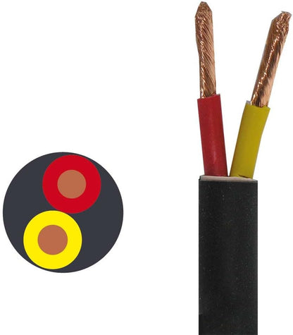 CPA155 Audiokabel – Geluidskabel – Luidsprekerkabel – Installatiekabel – Kabel Op Rol – 100 Meter – 2 X 2,5 Mm