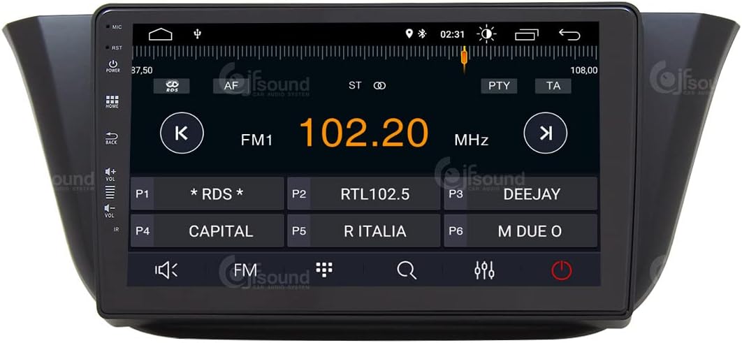 Autoradio – Auto Radio – Multimedia Radio – Inbouw Radio – 1-DIN Autoradio – 9 Inch Touchscreen – Android 4-Core Processor – Apple CarPlay & Android Auto Compatible
