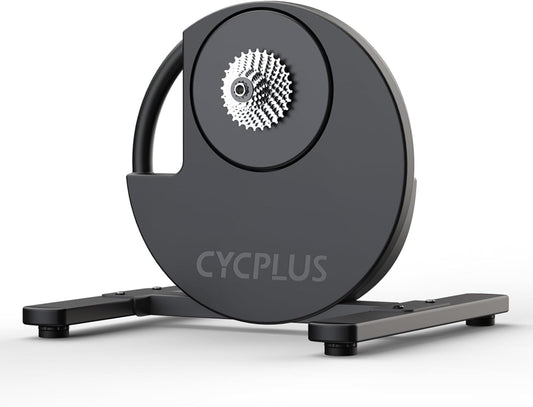 CYCPLUS R200 Smart Indoor Bike Trainer, 2200 W borstelloze motor, 19% gradiëntsimulator, BLE & ANT+ Dual Mode, Virtueel schakelen, Simulatie bergopwaarts en bergafwaarts, super stilte voor realistisch
