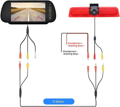 HD Auto Transporter 170 ° Remlicht Achteruitrijcamera Achteruitrijcamera met Hoek Verstelbare Vervanging voor V W Caddy Life 2K Facelift III Kasten 2KA Kombi Cross maxi TDI
