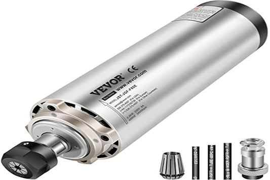 VEVOR Luchtgekoelde CNC spindelmotor 2,2 kW, 220-250 V, spantanghouder 0-24000 rpm