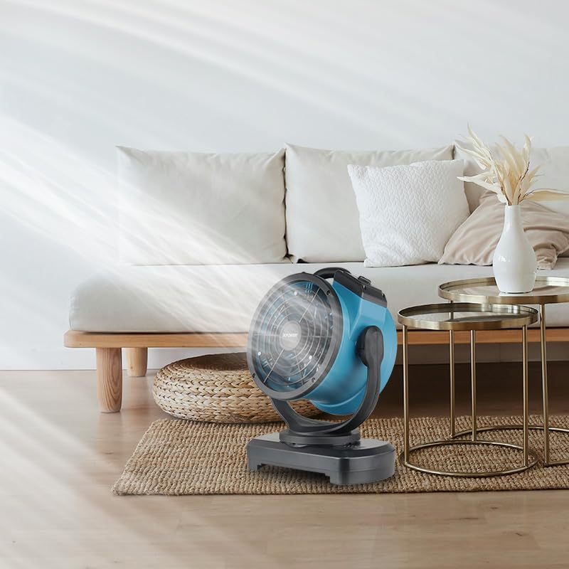Vernevelende Ventilator – Mistventilator – Buitenventilator – Terrasventilator – Tuinventilator – 68W Vermogen – 56° Oscillatie En 145° Kantelbaar