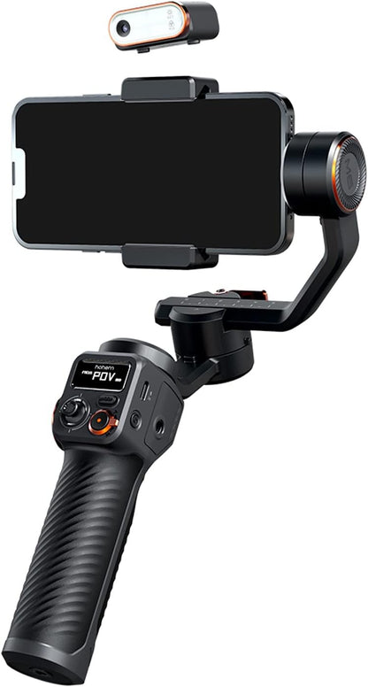 Hohem iSteady M6 Kit Smartphone Gimbal Stabilisator 3 assen met magnetische AI-Tracker Fill Light voor iPhone Android met 0,91 inch OLED-display Max. Draagvermogen 400 g