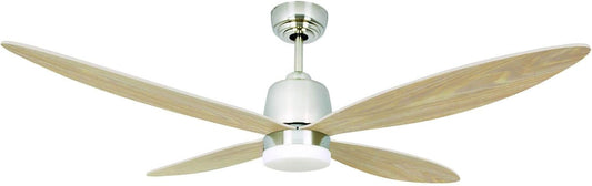 Energiebesparende plafondventilator Stratus met verlichting en afstandsbediening 132 cm - puntige vleugels