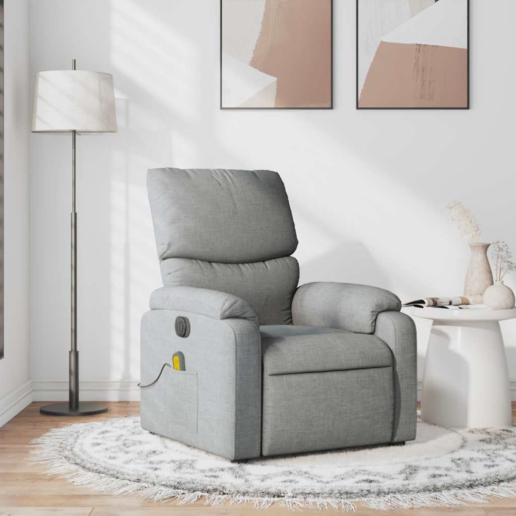 Relaxfauteuil – Relaxstoel – Massagestoel – TV-stoel – Verstelbare stoel – 6-punts vibratiemassage – Rugleuning tot 135 graden verstelbaar
