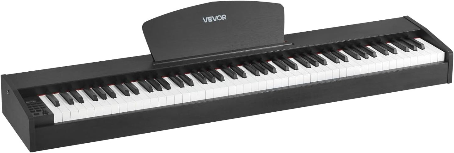 Digitale piano – Elektrische piano – Keyboard – Piano met gewogen toetsen – Pianotoetsenbord – Zonder houder – 88 volledig gewogen toetsen – Dual-toetsenbordmodus