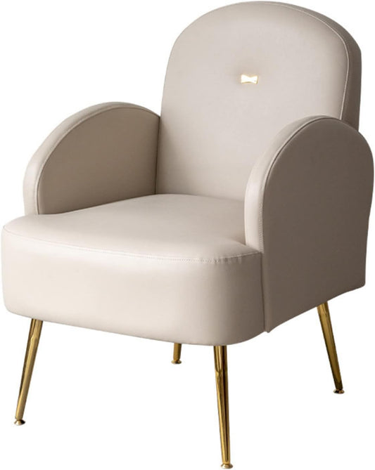 Armchair Chair,Leather Chair Lounge Recliners Wingback Comfy High Back Recliner Nursing Reading For Small Spaces Bedrooms Living Room