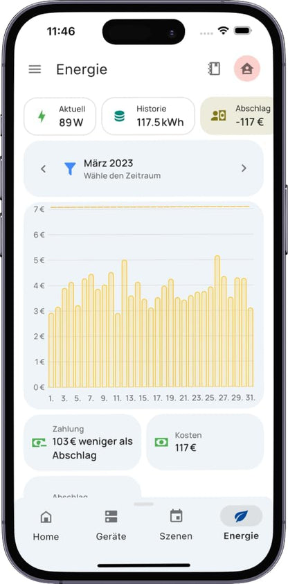 everHome EcoTracker IR - elektriciteitsmeter EHZ uitlezen - leeskop smartmeter - incl. app