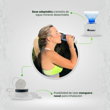 Waterstoffles – Waterstofwaterfles, Waterstofgenerator, Waterstofdrinkfles, Waterstof Fles – 400 Ml – SPE- En PEM-Technologie – 1200 Tot 1400 PPB In 10 Minuten
