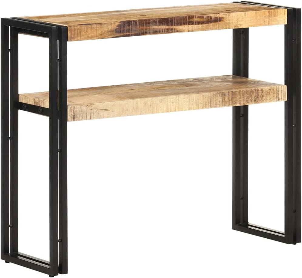 vidaXL Wall table 90x30x75 cm raw mango wood