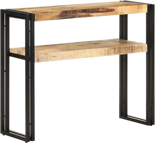 vidaXL Wall table 90x30x75 cm raw mango wood