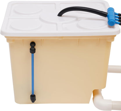 OUKANING Indoor and Outdoor Hydroponic Grow System, 11 Litres, Hydroponics Grow System, Home Grow Kit for Flowers and Herbs - QUORE