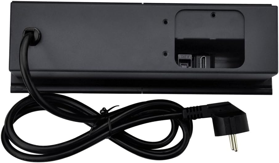 Connectiviteits-box, conferentietafel, power box met 2 stopcontacten + 1 USB-A en type C-oplader + 1 CAT6+ 1 HDMI/USB-C gegevens (zwart) (sliding)