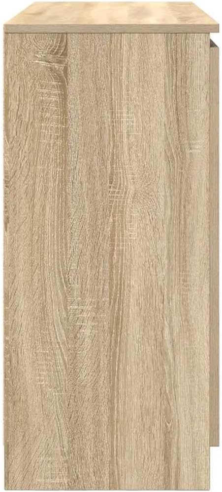 Sideboard – Opbergmeubel – Dressoirkast – Hal kast – Buffetkast – Rook Eiken – Duurzaam Bewerk Hout – Compact Formaat 100,5x35x76 cm