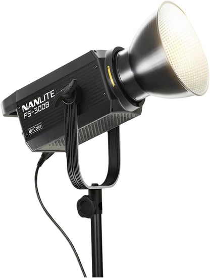 NANLITE FS-300B 300W tweekleurige LED-schijnwerper 2700K-6500K verstelbare CRI 96, app-bediening, led-videolamp Bowens Mount voor fotografie/video/YouTube/TikTok-contentcreatie en livestreaming