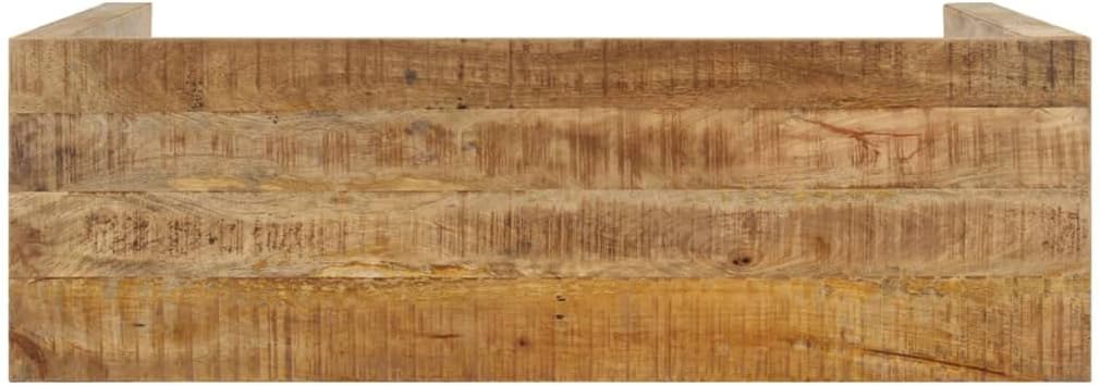 vidaXL Wall table 110x35x76cm raw mango wood