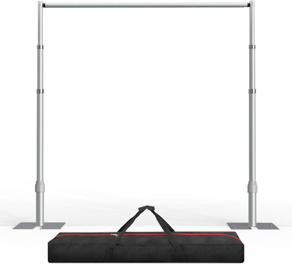 EMART Stabiele Foto Achtergrondstandaard 3x3m, Grote Verstelbare Trouwboog voor Fotostudio, Bruiloft, Banket, Verjaardagsdecoratie, Ballonnenstandaard