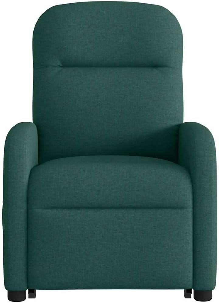 Sta Op Stoel – Sta-Op Fauteuil – Liftstoel – Relaxstoel – Verstelbare Zetel – Elektrische Liftfunctie – 6-Punts Massage – Donkergroen Stof