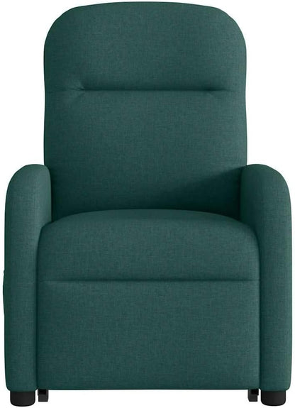 Sta Op Stoel – Sta-Op Fauteuil – Liftstoel – Relaxstoel – Verstelbare Zetel – Elektrische Liftfunctie – 6-Punts Massage – Donkergroen Stof