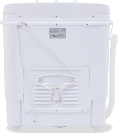 Miniwasmachine – Kleine Wasmachine – Compacte Wasmachine – Camping Wasmachine – Huishoudelijke Wasmachine – Dubbele Trommel – 5,6 kg Capaciteit
