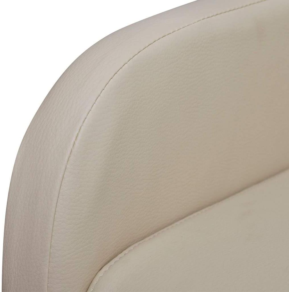 vidaXL Armchair Adjustable Faux Leather Cream Chair Armchair Relax Armchairs