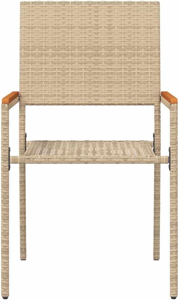 vidaXL Modern Outdoor Seating - Garden Chair, Patio Chair, Patio Lounge Furniture. Ergonomic, UV Resistant, Stackable, Weatherproof, Minimalist Design. - QUORE