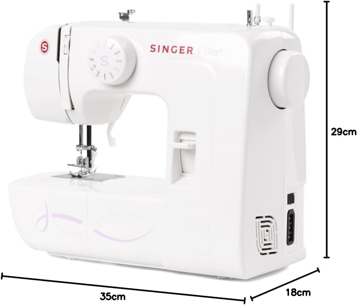 Mechanische Naaimachine – Naaimachine – Beginners Naaimachine – Hobby Naaimachine – Huishoud Naaimachine – 6 Basissteken – Inclusief Beschermende Draagtas